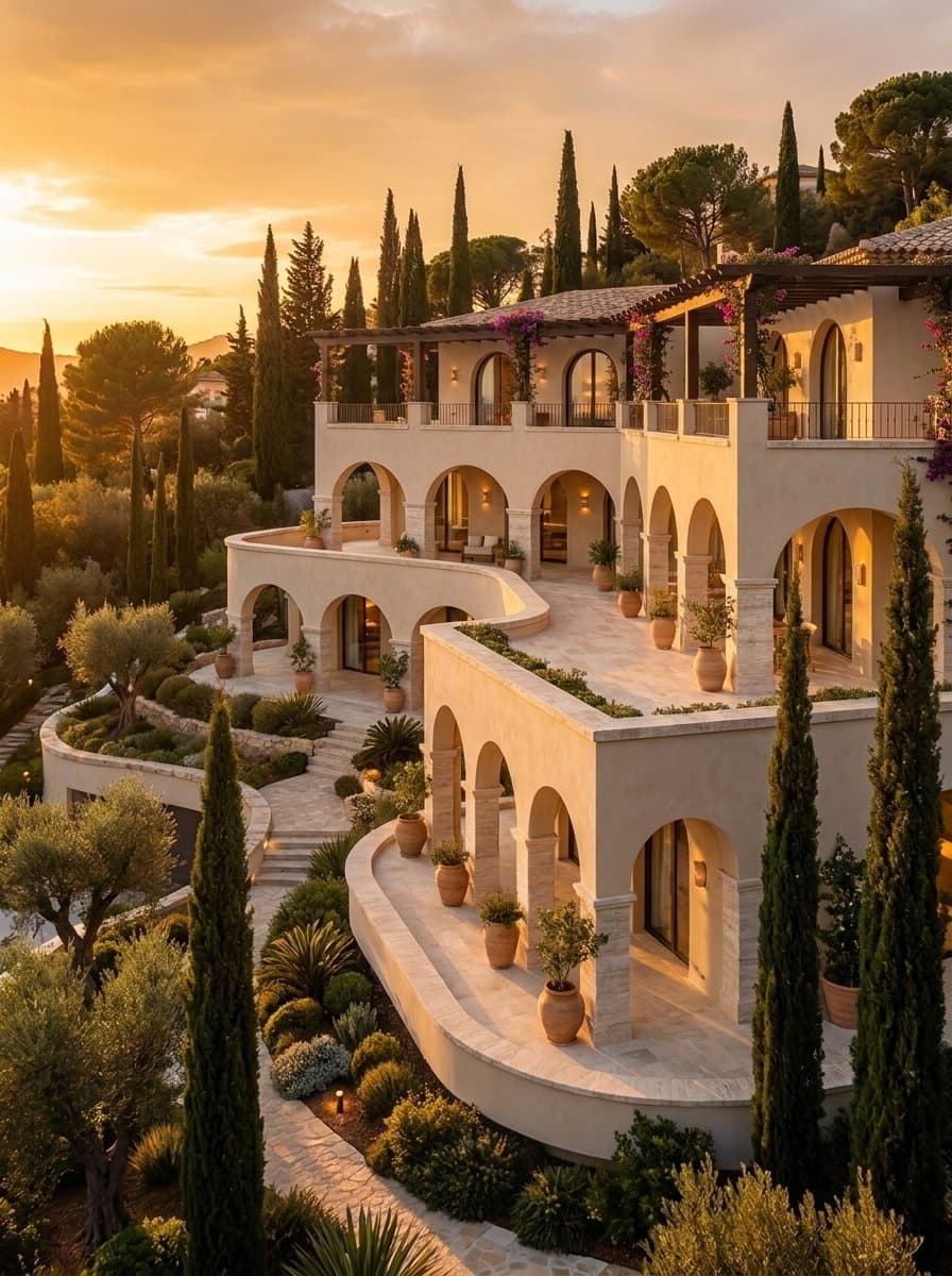 Mediterranean façade direction